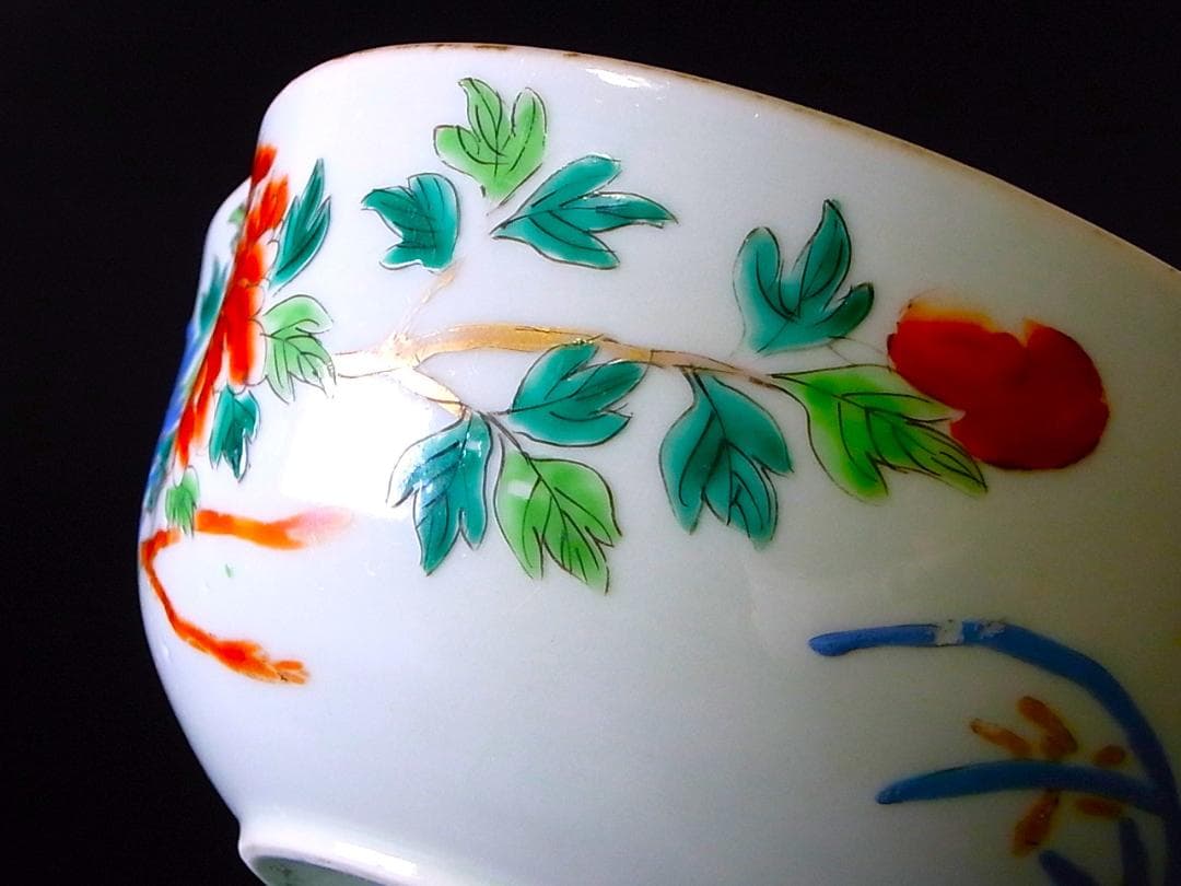 E869 】 超名品 明治元年～明治八年 八代深川栄左衛門 陽刻花々文桃形