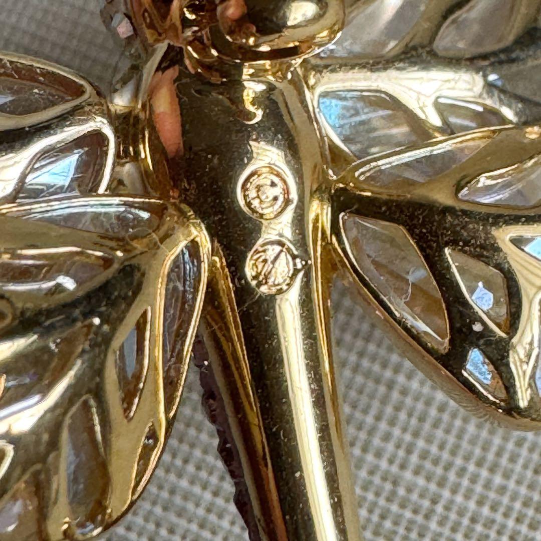 廃盤品 入手困難 SWAROVSKI スワロフスキー 蜻蛉 トンボ ブローチ