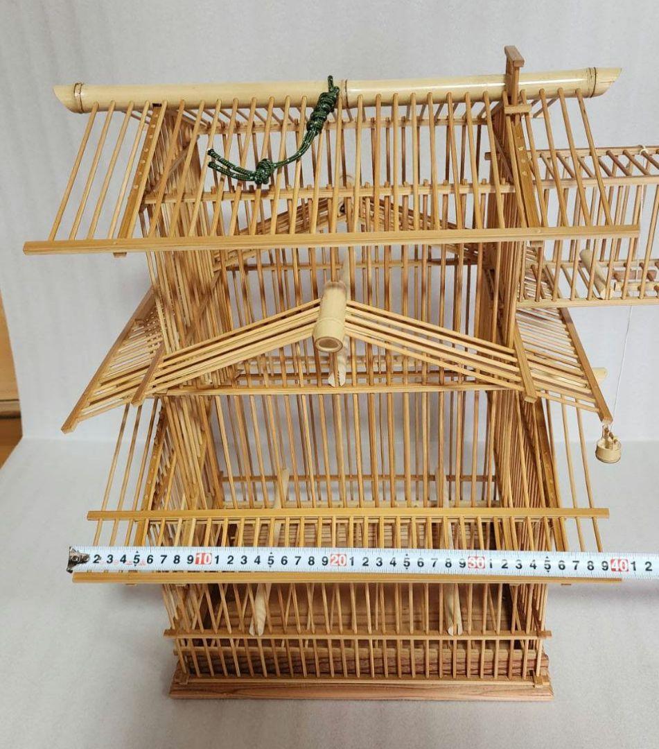 良い 鳥かご 手作り 鳥かご 手作りの竹製鳥かご。東洋風のレトロな丸型
