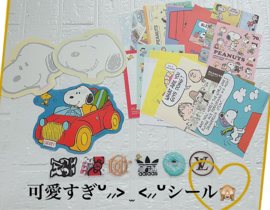 スヌーピーおすそ分けファイル♡アメキャラ＆スタバ限定1セット増量