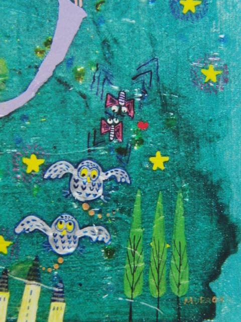 村岡顕美「夢図」、希少な額装用画集より、新品高級額装付、状態良好