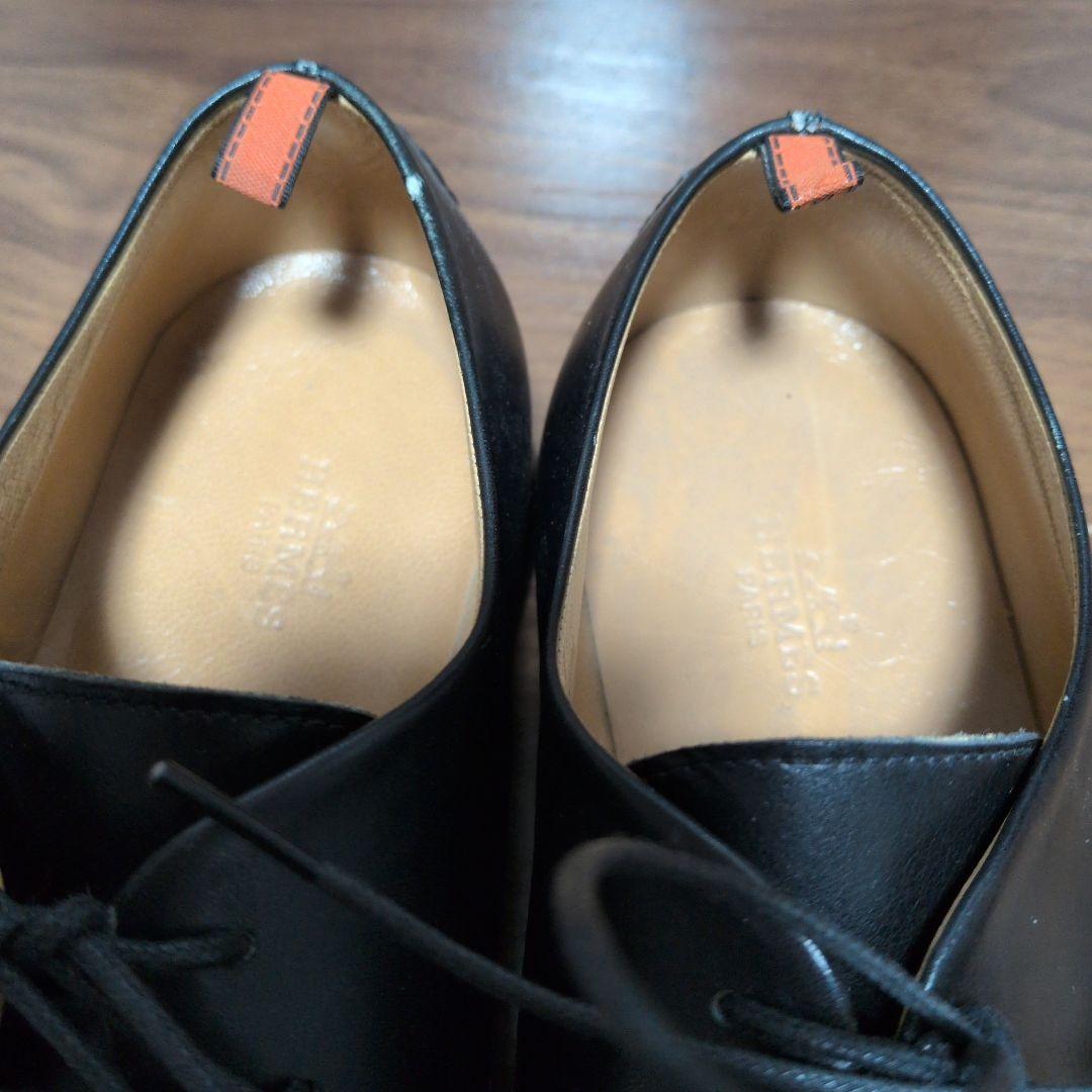 HERMES ブラック ドレスシューズ 40サイズ