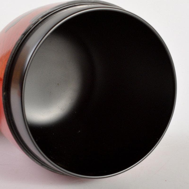 茶道具　塗師　龍斎作　朱塗　玄々斎好　曙棗　共箱　V　6214