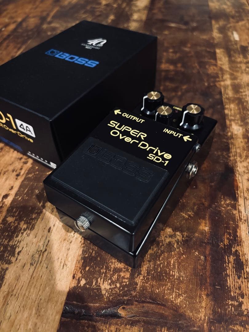 ギター BOSS SUPER OverDrive SD-1 4A BOSS 40th Anniversary SD-1-4A Super OverDrive Effects Pedal Black