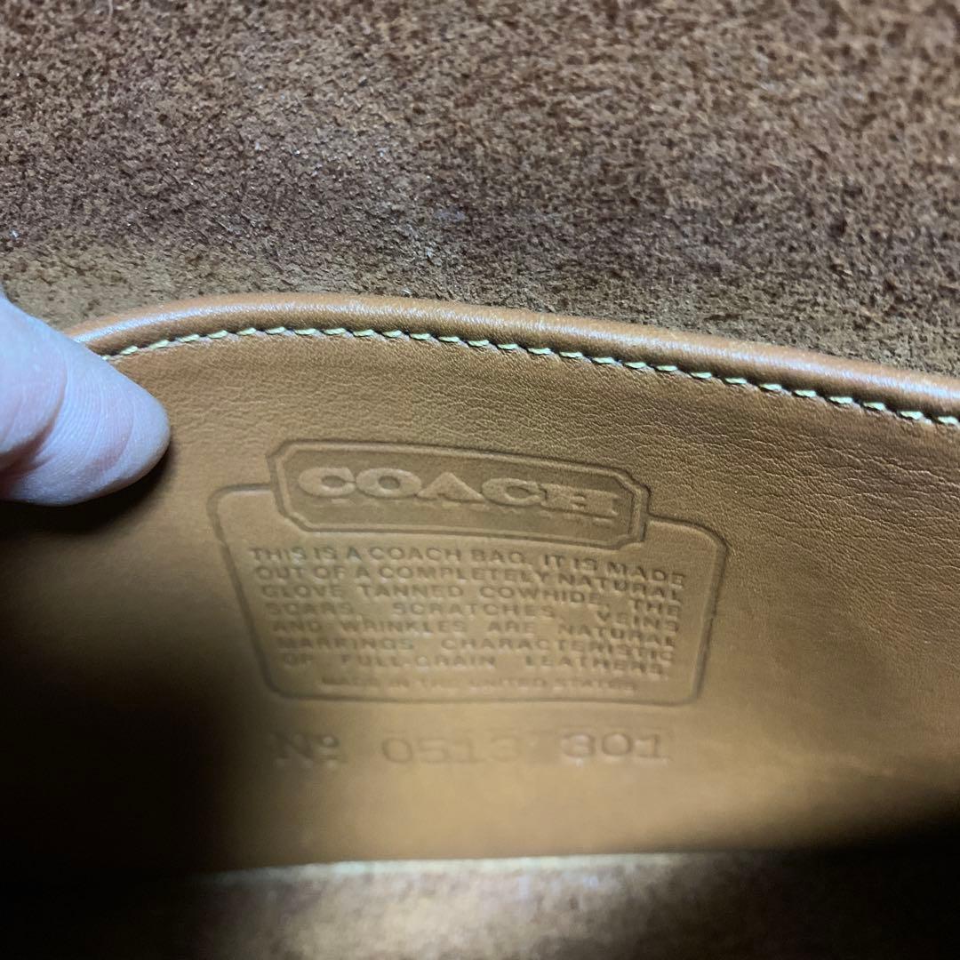 オールドコーチ　レザーショルダーバッグ