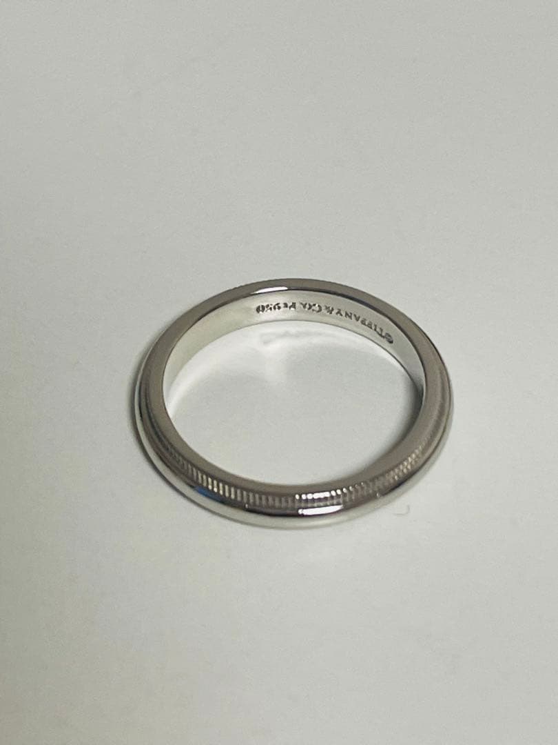 【おすすめ・希少・美品】　ティファニー　ミルグレイン　プラチナ　リング　11号