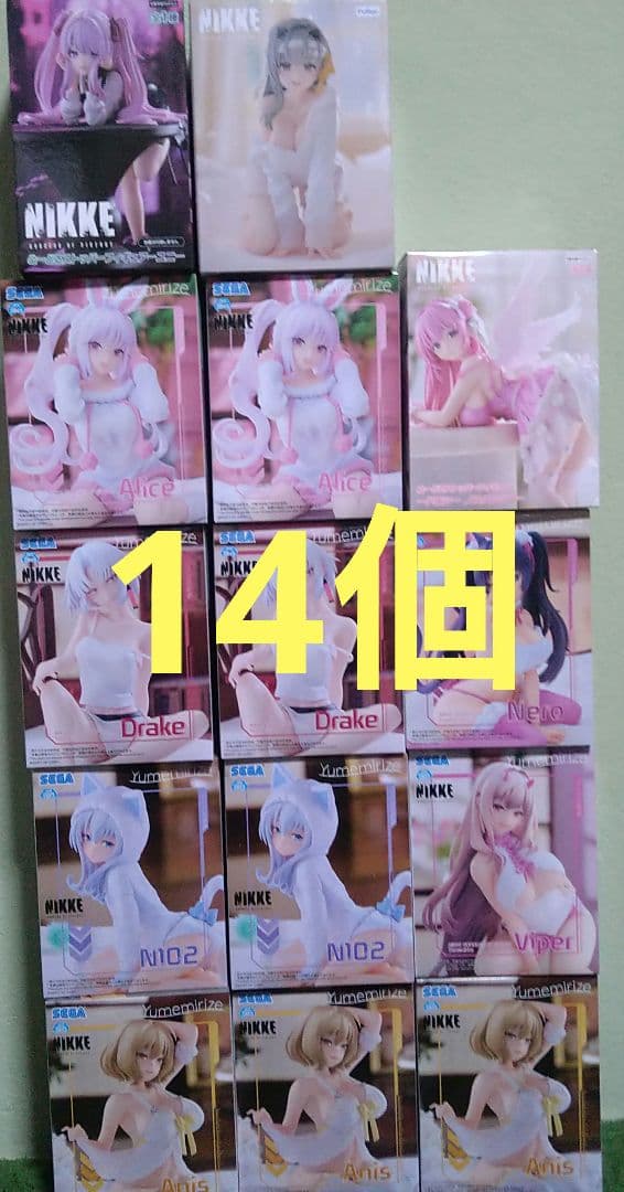 NIKKE フィギュア セット まとめ売り 14個セット 勝利の女神:NIKKE_コレクションフィギュアRICH BOX Ver.【コンプリート