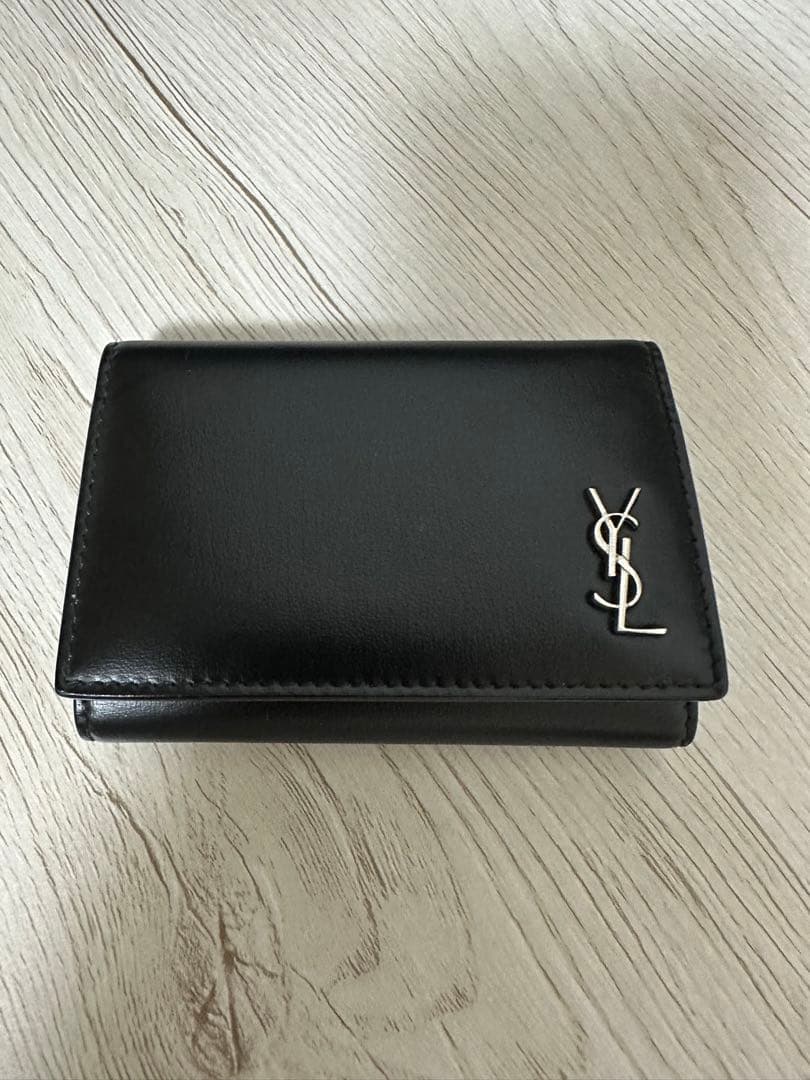 SAINT LAURENT ブラックキーケース サンローラン SAINT LAURENT キーケース キーリング 4連キーフック
