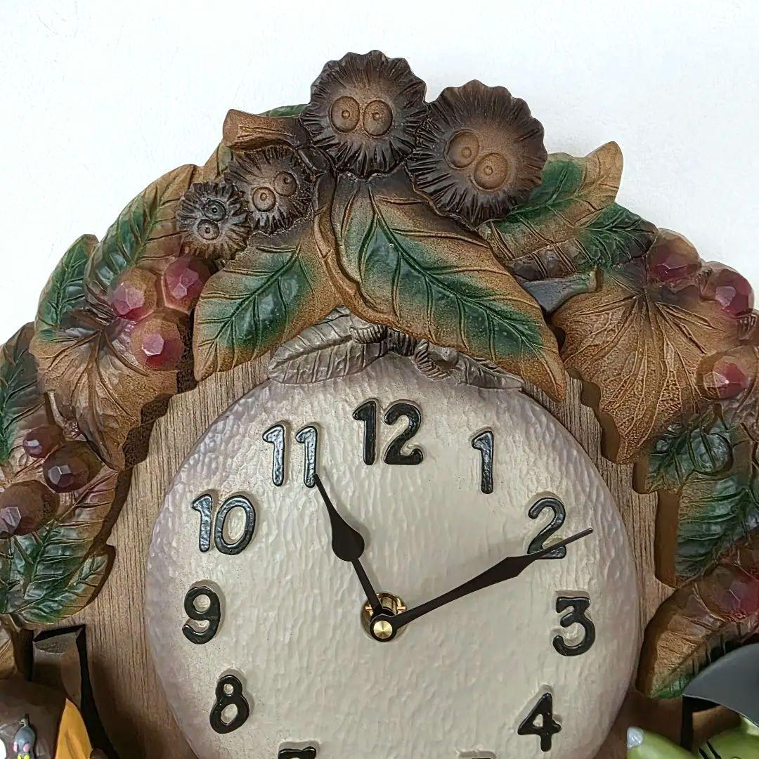 【となりのトトロ】トトロ　掛け時計　振り子時計　リズム　箱あり　未使用　希少