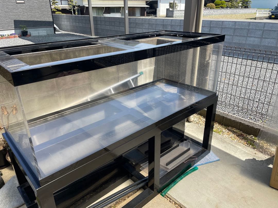 3-6760-02 観察用アクリル水槽 薄型（150×40） 【AXEL】 アズワン o abe様