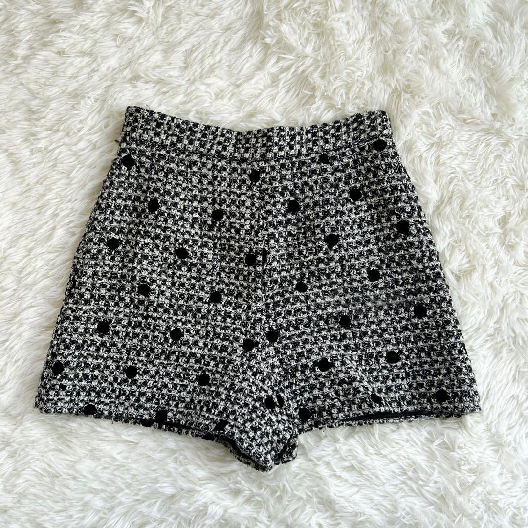 ✨大人気✨シェリエ ドットツイードレディキュロット