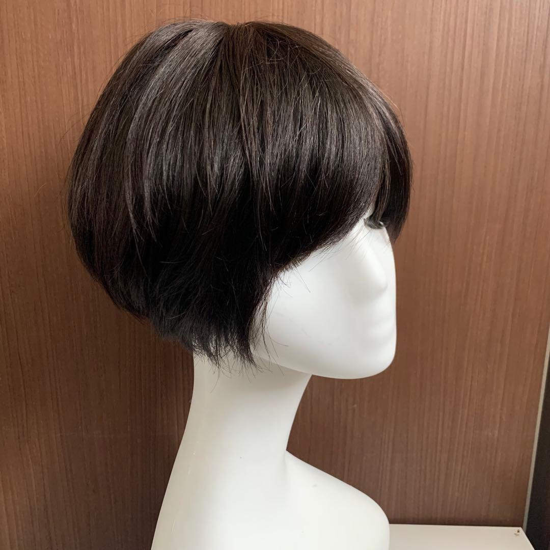 らいぞう様☆気品人毛100% ショートwig ウィッグBZ20