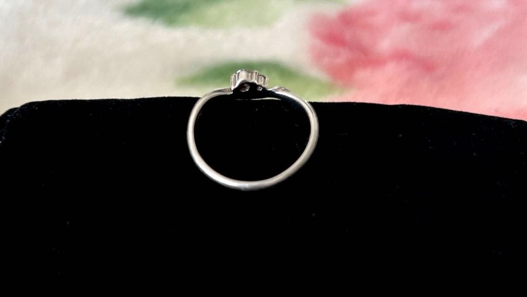 【送料込】SCARABE Pt950 ダイヤのリング