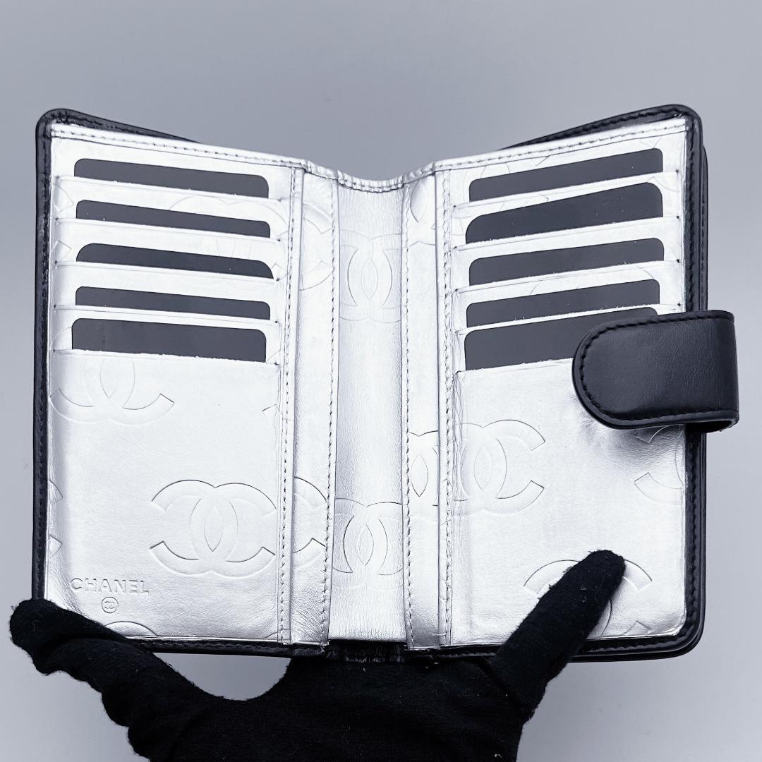 開運財布！新品未使用 シャネル カンボンライン 黒 財布 正規品保証