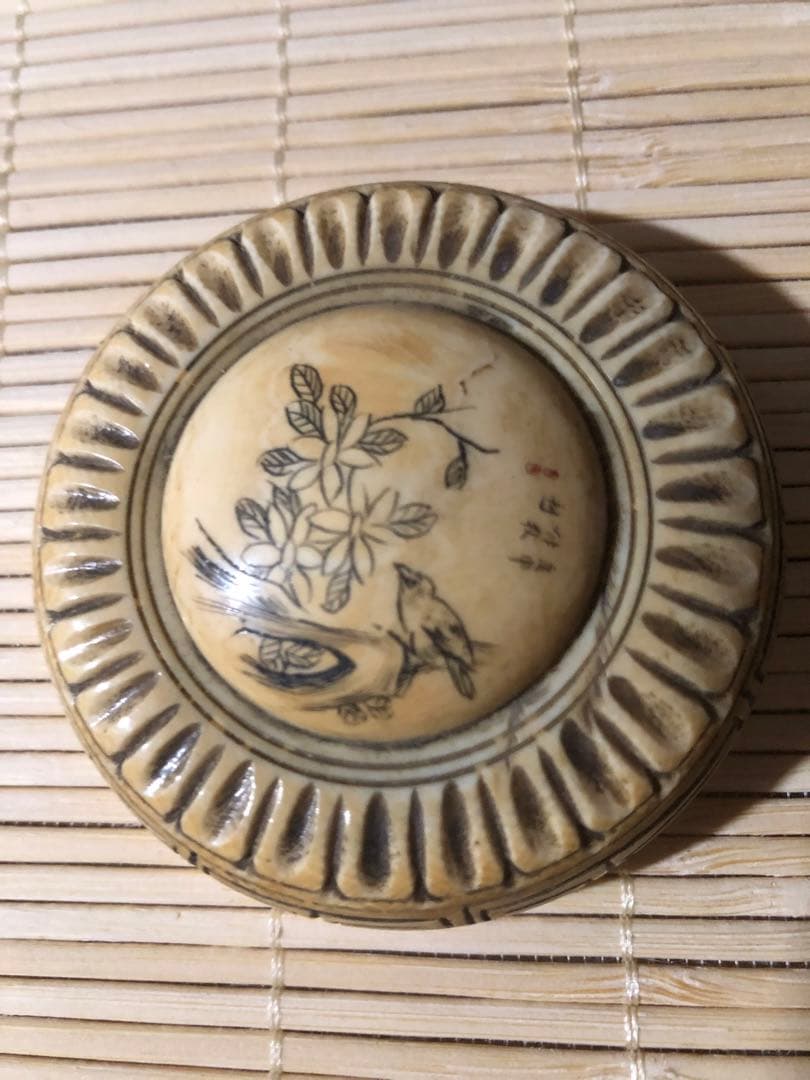 香盒子 天然素材 香具 賞物 古美術 収蔵品 彫刻品 香入れ