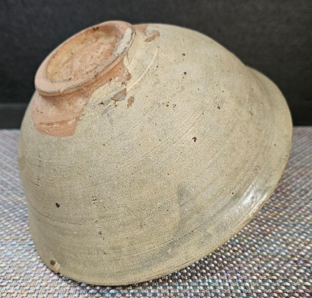 【名品❗】朝鮮古美術　朝鮮古陶磁器　古玩　高麗三島茶碗　李朝青磁輪線茶碗　古陶磁