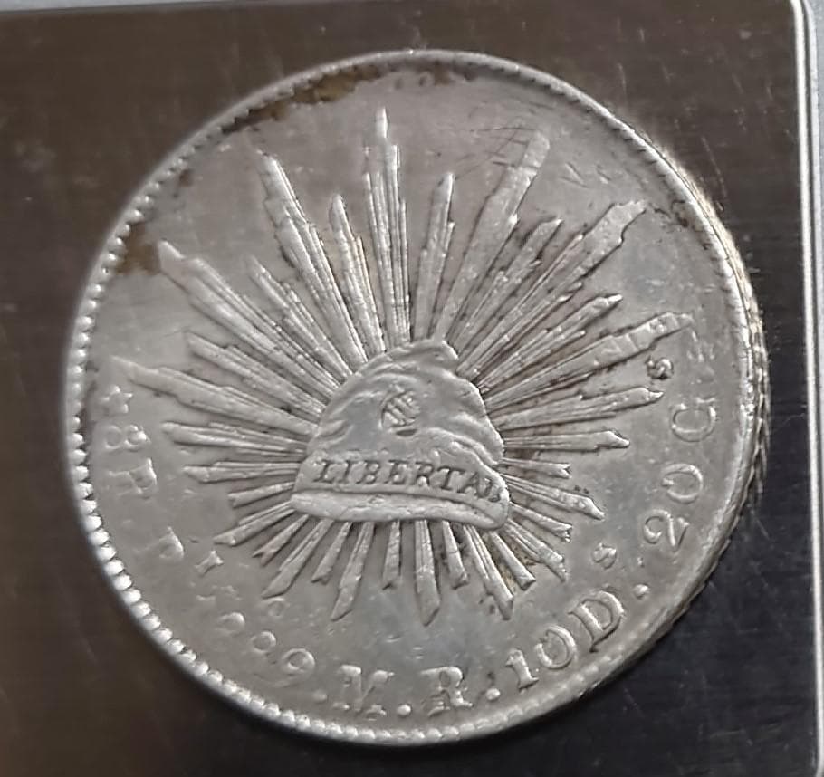 メキシコ8レアル貿易銀1889年