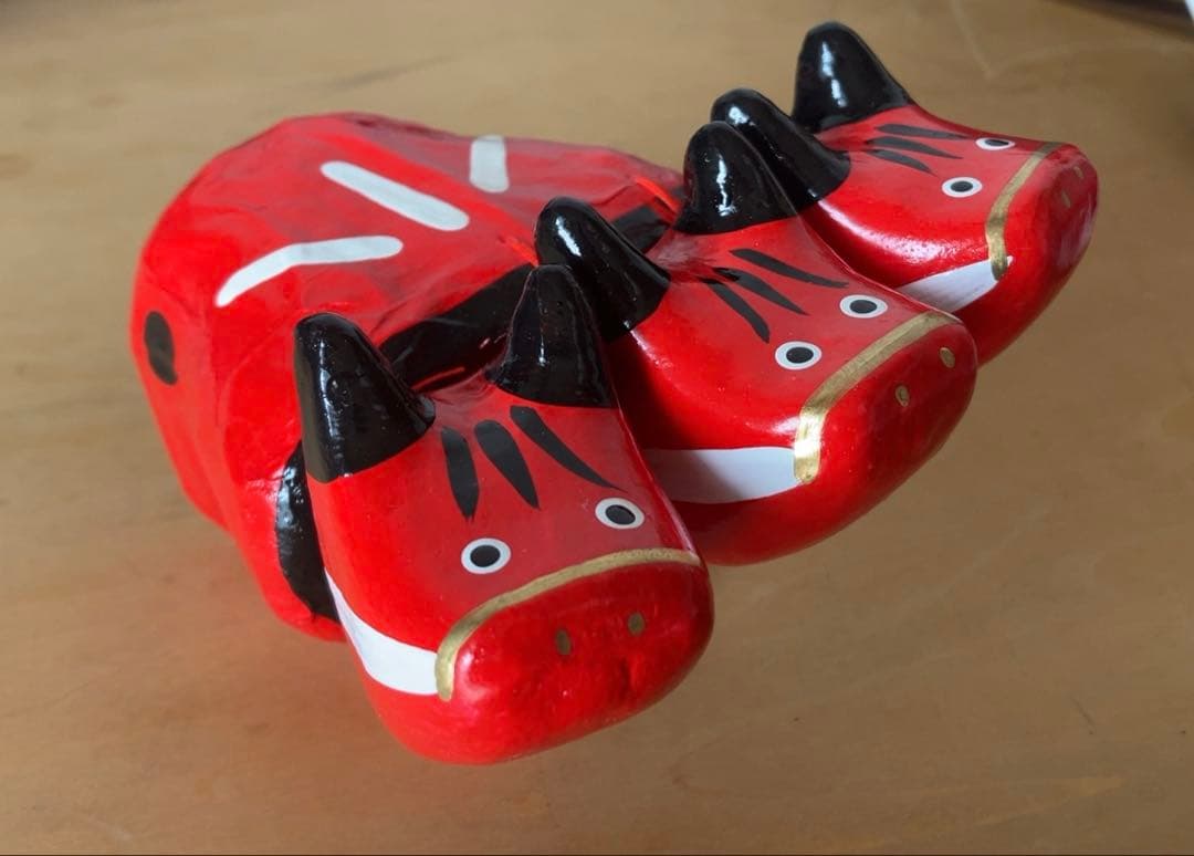 神獣ベコ ケルベコス 張り子 工芸品