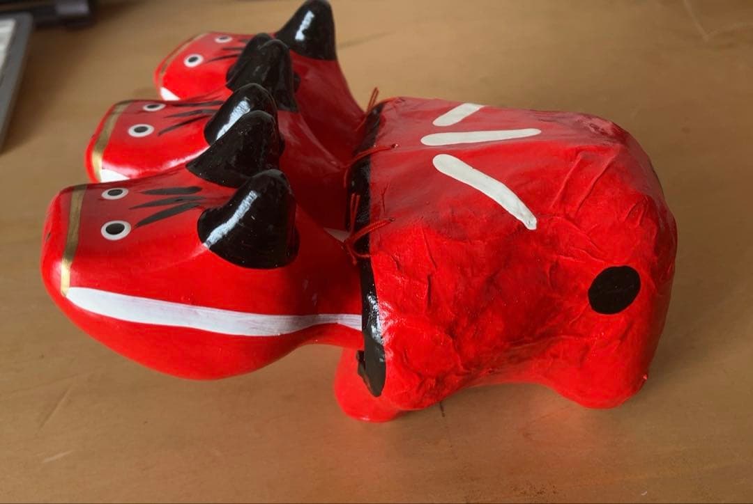 神獣ベコ ケルベコス 張り子 工芸品