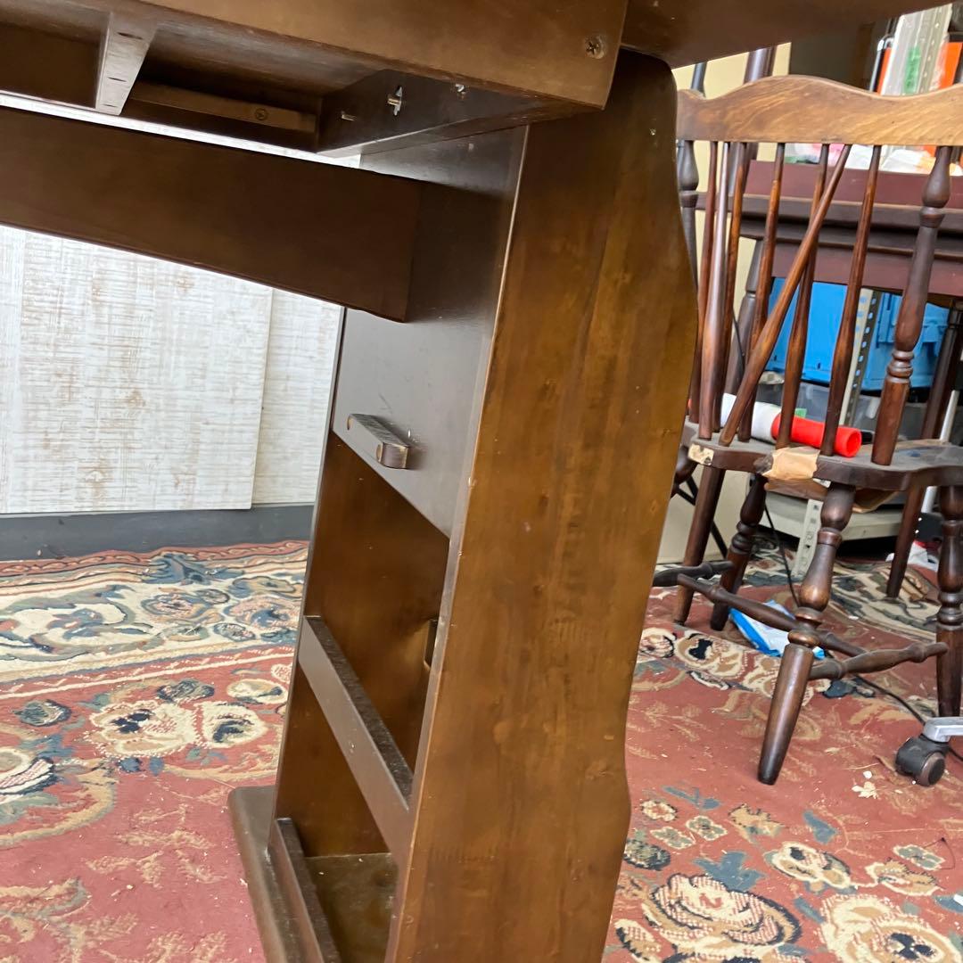 北欧レトロ オープンシェルフバタフライテーブル ダイニングテーブル