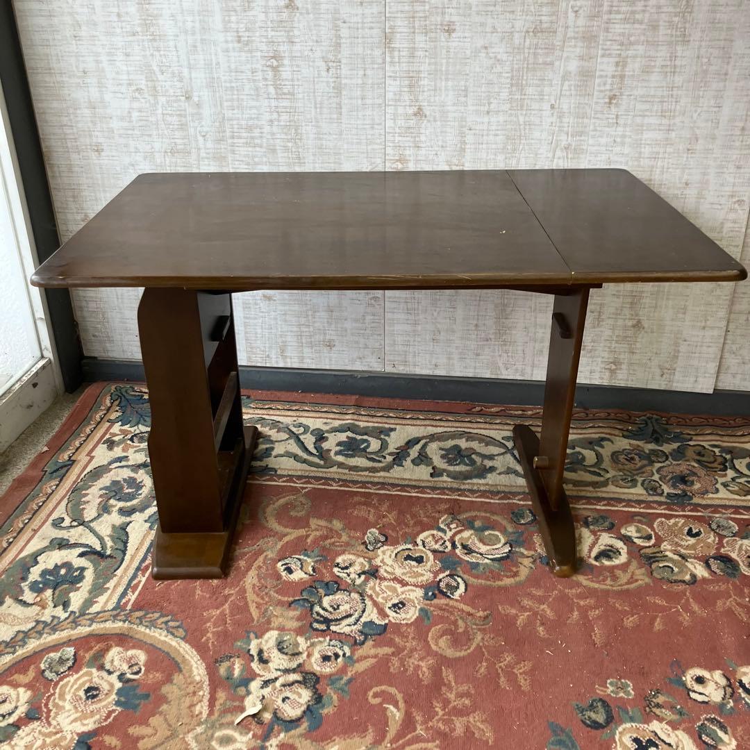 北欧レトロ オープンシェルフバタフライテーブル ダイニングテーブル