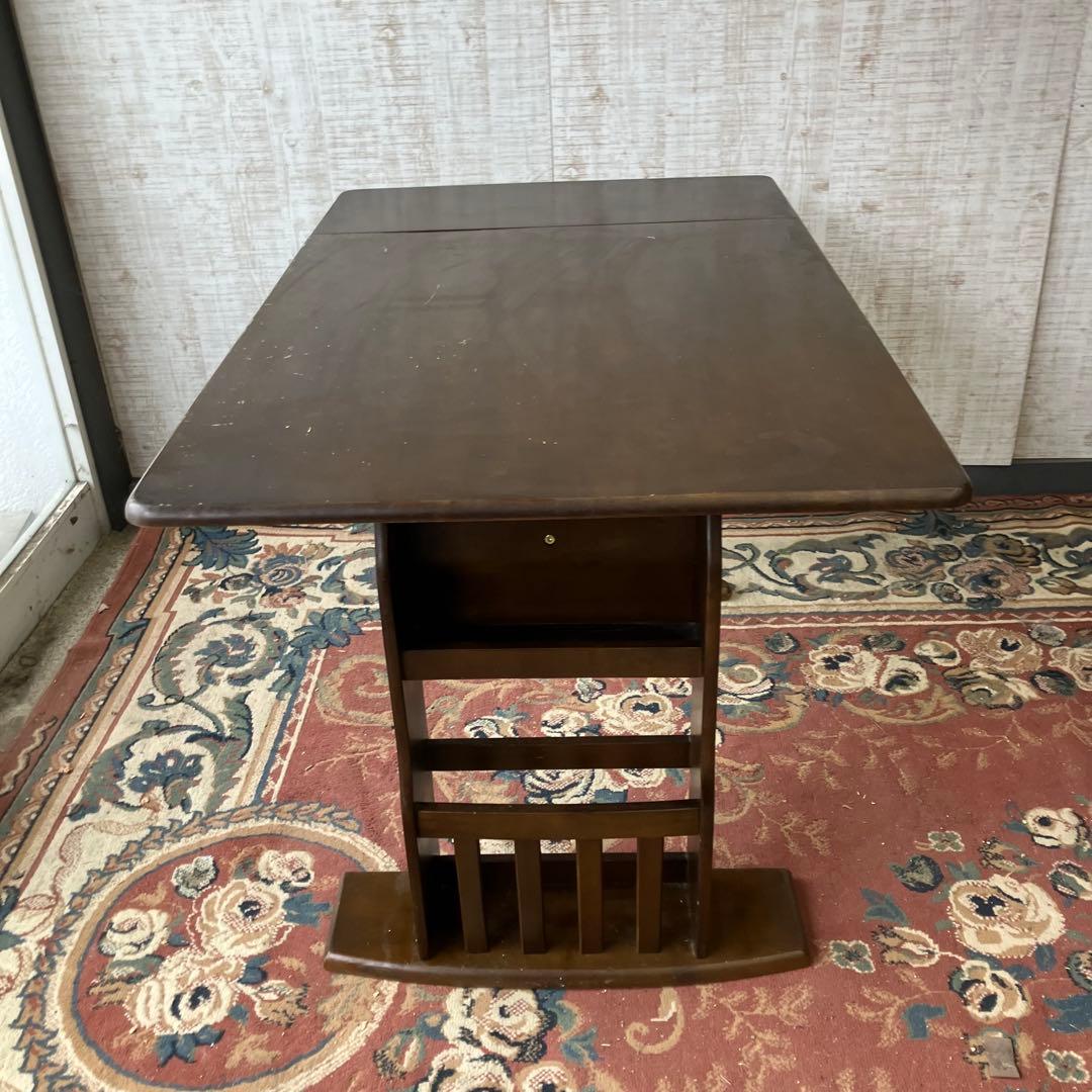 北欧レトロ オープンシェルフバタフライテーブル ダイニングテーブル