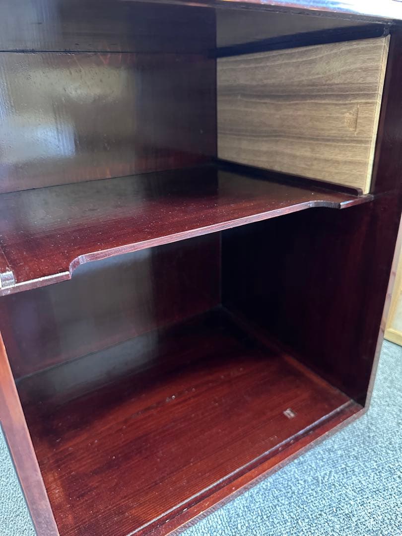 塗師 川瀬表完 八千代棚 茶道具 木製漆器 四方棚