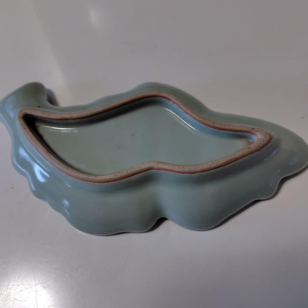 古伊万里 青磁染付 鮎皿