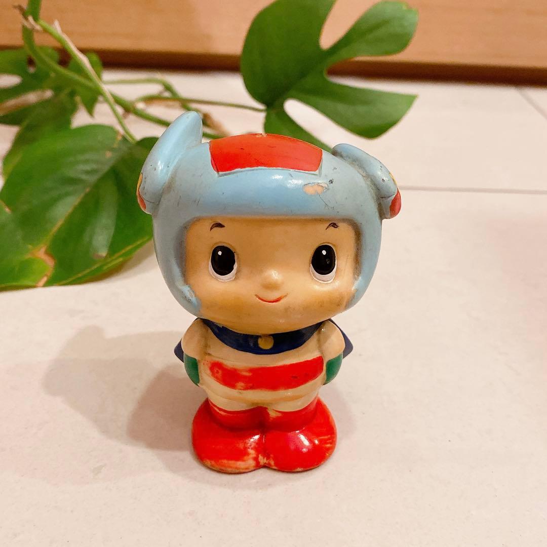 昭和レトロ　農協のすーぱーくん　ソフビ　貯金箱　希少品　1体 農協のすーぱーくん ソフビ貯金箱 昭和レトロ 当時物/農協 すー