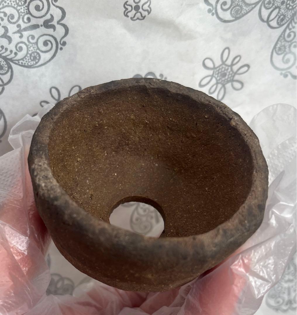 東福寺　小品　盆栽鉢　(1)と(2)の2個セット　　(A3・A4) 豆鉢