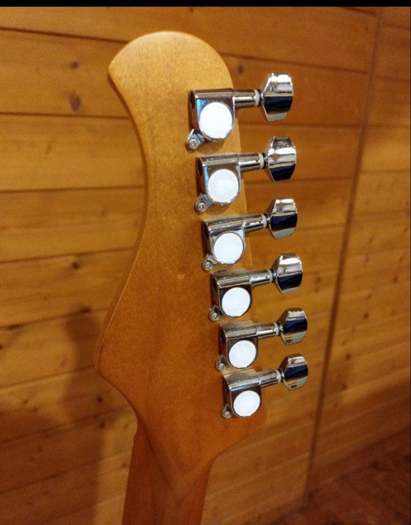 エレキギター 青 シングルコイル