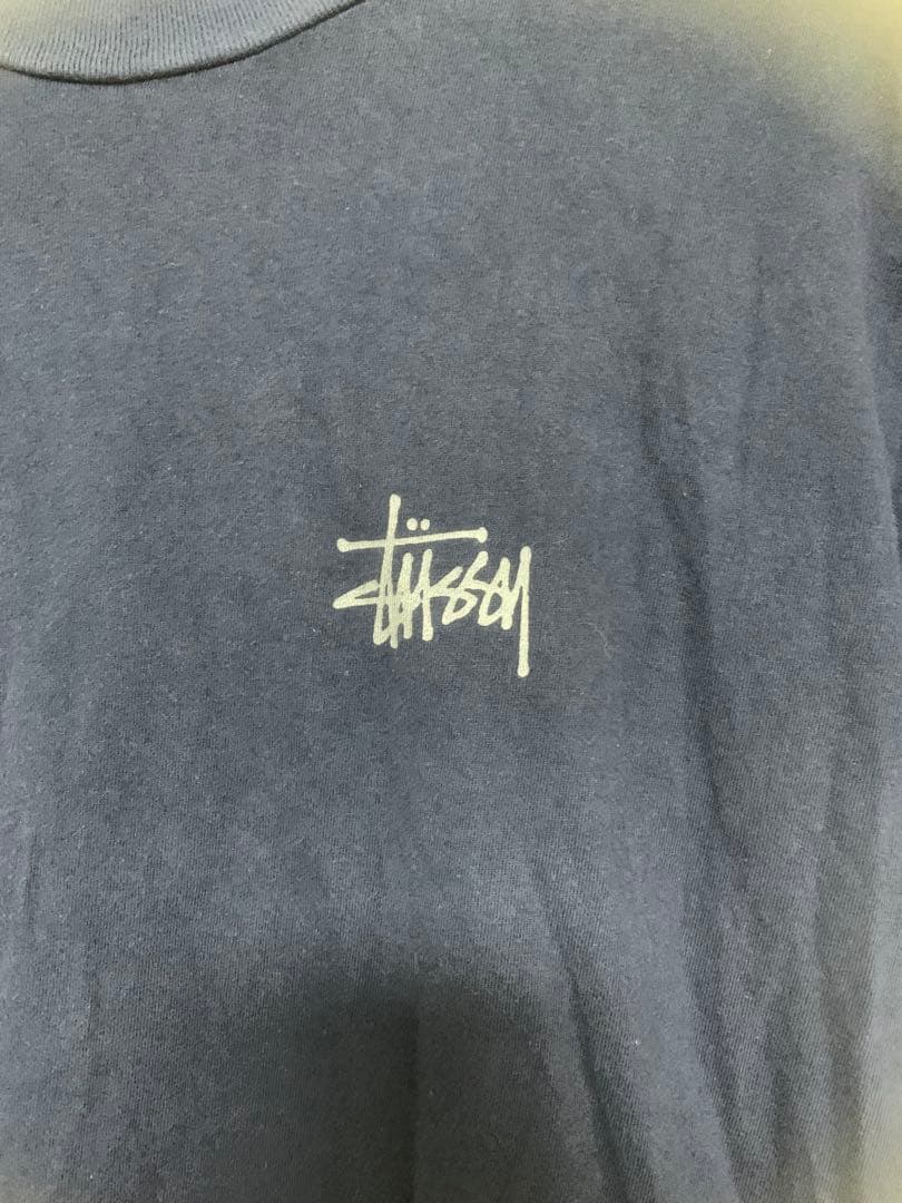 Stüssy ネイビー Tシャツ ドラゴンプリント