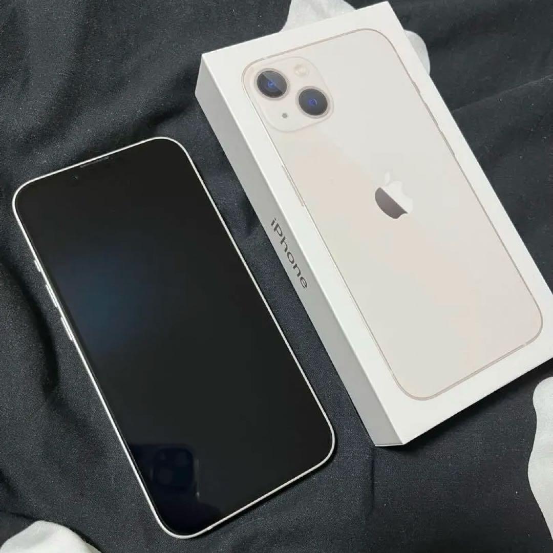 美品 iPhone 13 128GB スターライト バッテリー最大容量88% - メルカリ