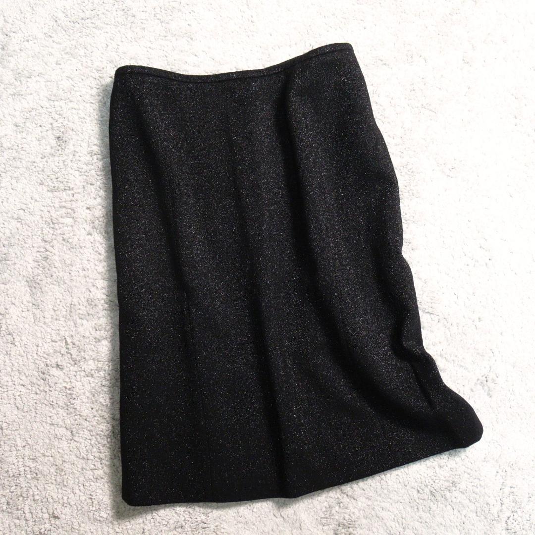 未使用 アルマーニ ラメ デザイン スカート 大きいサイズ 48