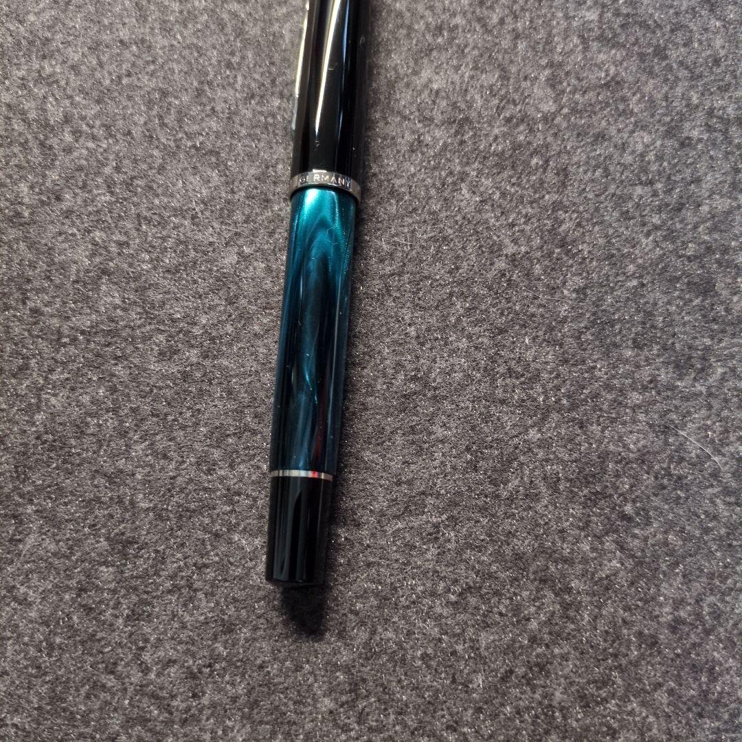 Pelikan 万年筆 m205 ペトロールマーブル EF インク付き