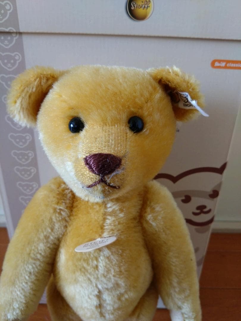 大値下Steiff シュタイフ 世界限定 テディベア レプリカ1908　イエロー