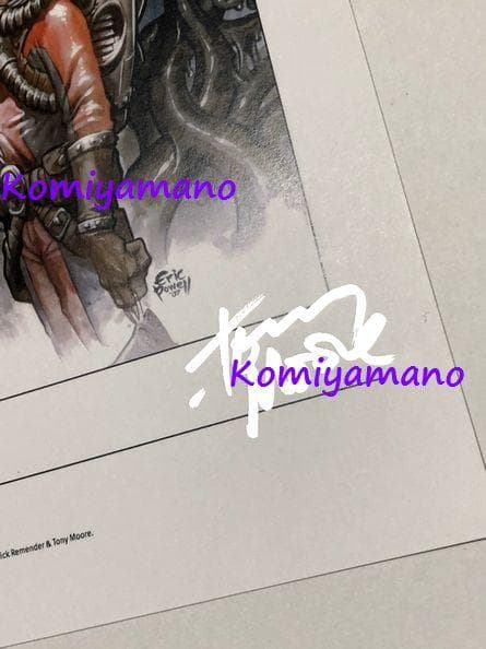 トニー・ムーア リック・リメンダー 直筆サイン Fear Agent 非売品