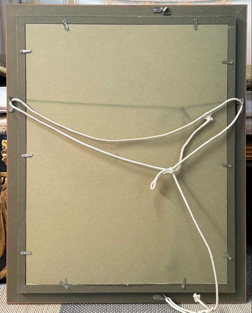 中国　陶板　古月軒　劉海戯金蟾　染付　額装　送料込み250322