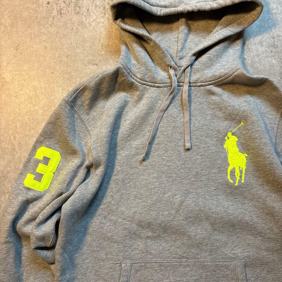POLO RALPH LAUREN ビッグポニー グレーパーカー M 裏起毛