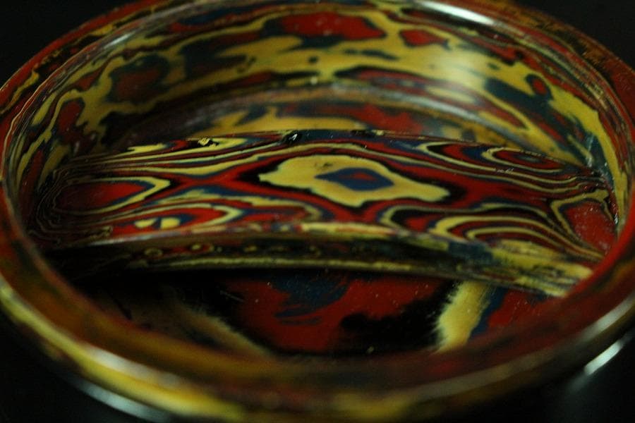 乾漆 色漆堆朱 茶器 香合 雪松作 共箱 未使用(K-A641) - メルカリ