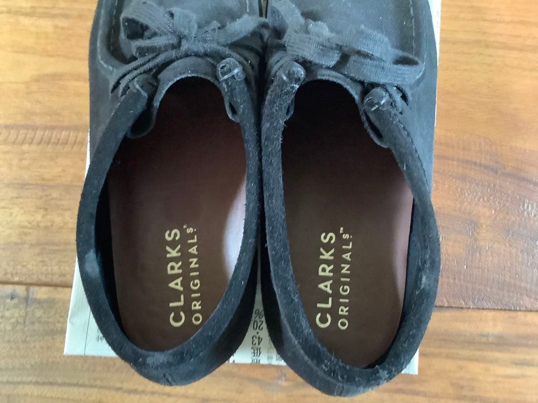 クラークス　ワラビー　スエード　ブラック