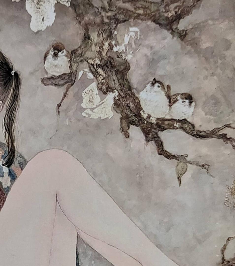 高久梓、「禁猟区」、希少画集・額装画、日本製・新品額縁にて額装致します