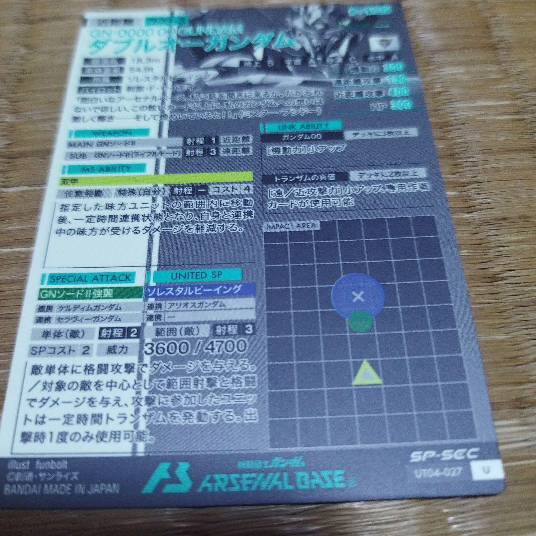 最安値！アーセナルベース　ダブルオーガンダム　SP-SEC