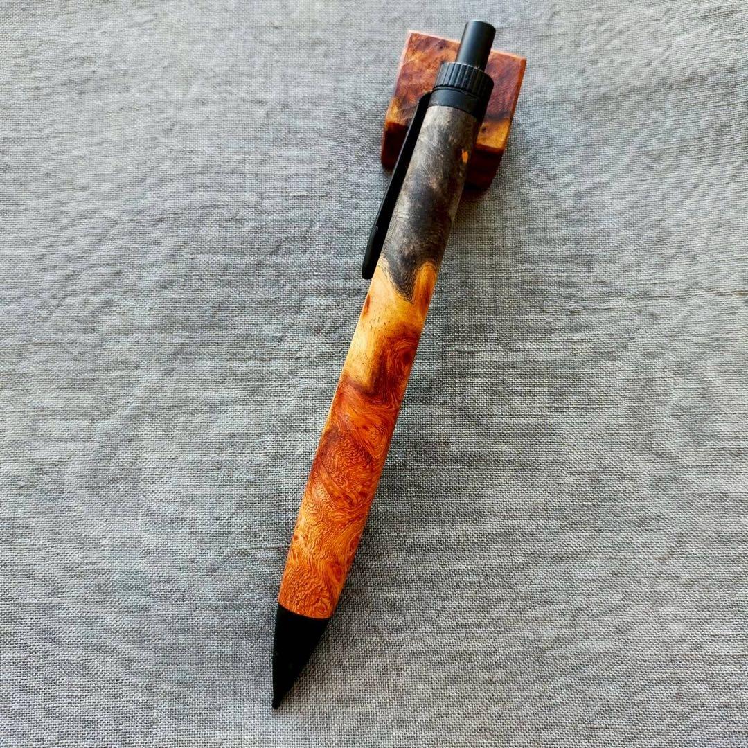 廣瀬鐵筆堂】カスタムPG5 (真鍮六角漆焼付け/黒) | 590&Co. 小*遊様