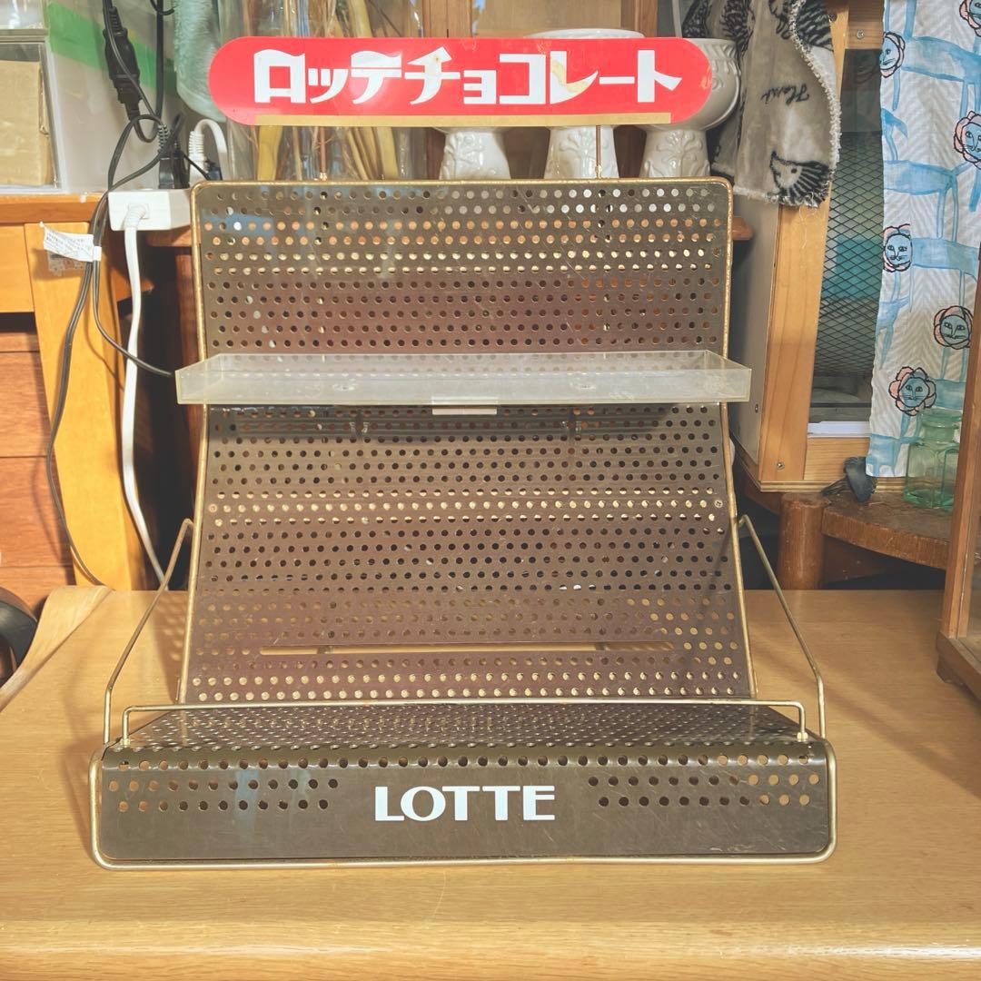 昭和レトロ ロッテ 陳列棚 ガム ディスプレイ お菓子 駄菓子屋 昭和雑貨