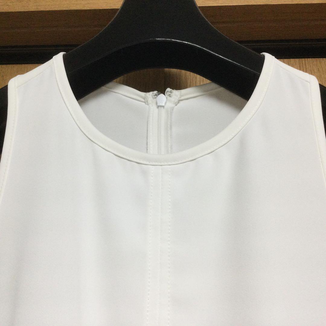 【新品未使用】UN3D レイヤードポケットタンクトップ ホワイト 36