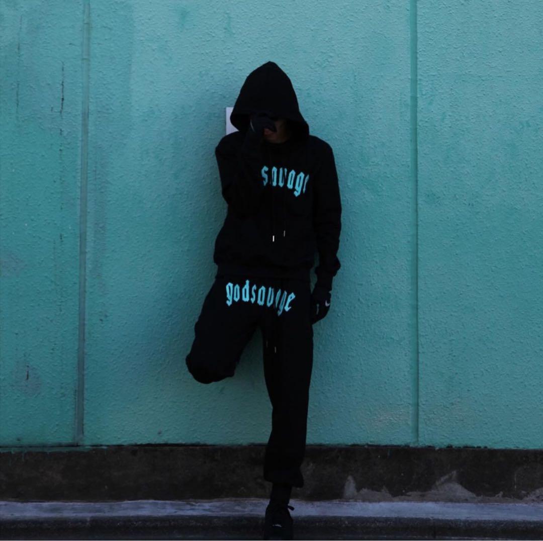 godsavage セットアップ S ブラック ゴッドサベージ
