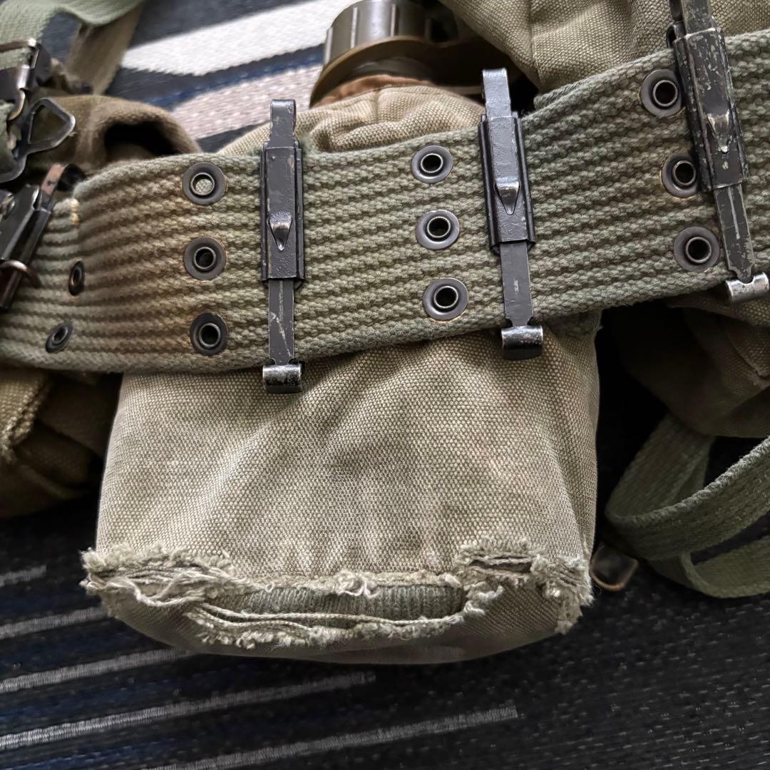 実物】ベトナム戦争 アメリカ軍装備一式 M1956装備セットキャン