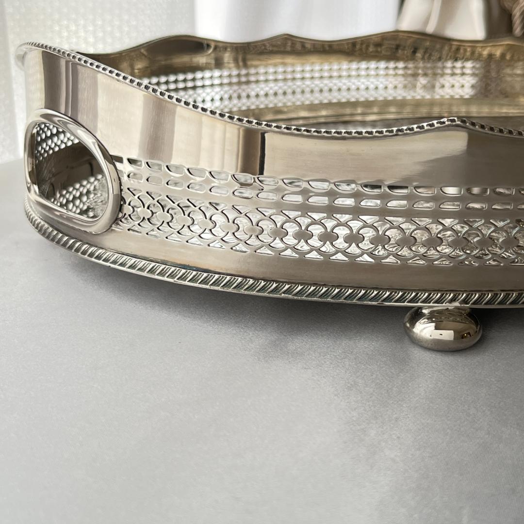 【Mappin&Webb】 マッピンアンドウェッブ ギャラリートレー 45cm