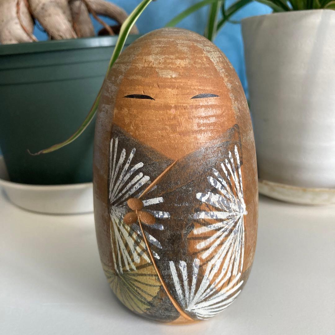 栗林一雪 都路 創作こけし 木製こけし - メルカリ